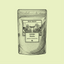 Ilustración de una bolsa de té matcha Genbu